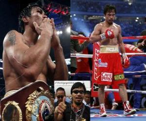 yapboz Manny Pacquiao da Pac-Man olarak bilinen bir Filipino profesyonel boksör olduğunu.